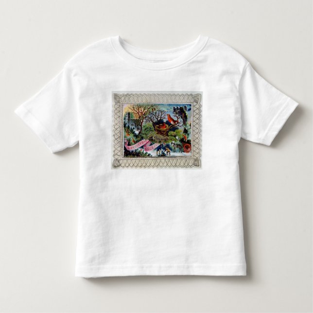 A Christmas Greeting, Victorian postcard Toddler T-Shirt (Front)