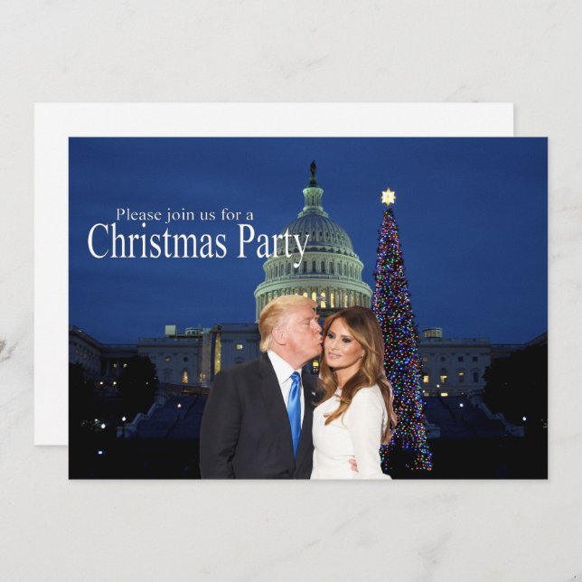A Christmas invitation from Donald and Melania (Front/Back)