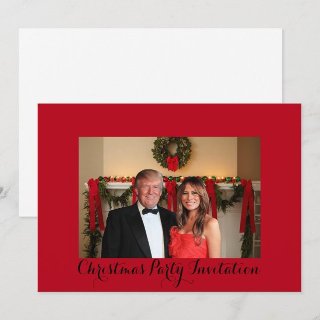 A Christmas invitation from Donald and Melania (Front/Back)