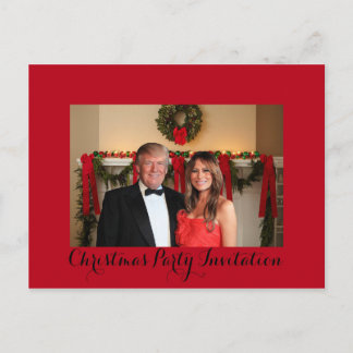 A Christmas invitation from Donald and Melania Postcard