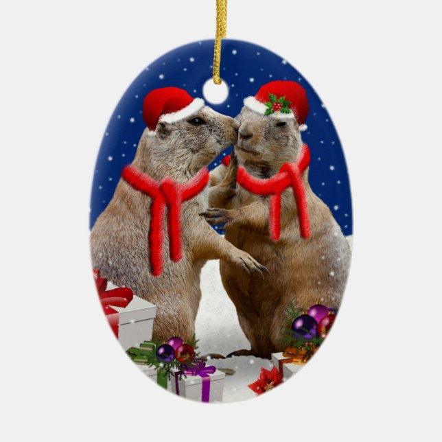 A Christmas Kiss Ornament (Front)