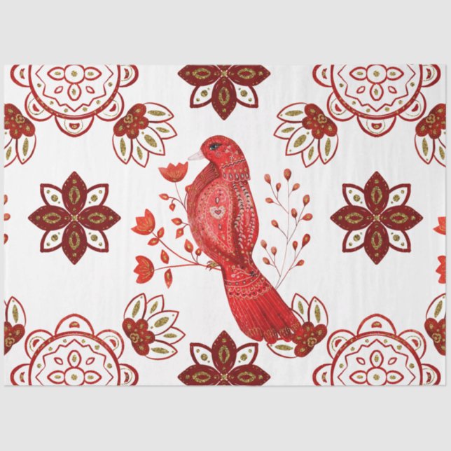 A Christmas Nordic Tile Series Design 20 Tissue Paper (Front)