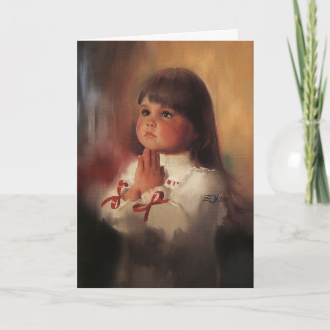 A Christmas Prayer Holiday Card (Front)