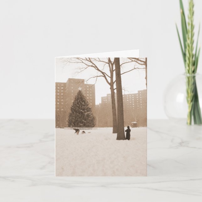 'A Christmas Scene' Card - Season (Front)