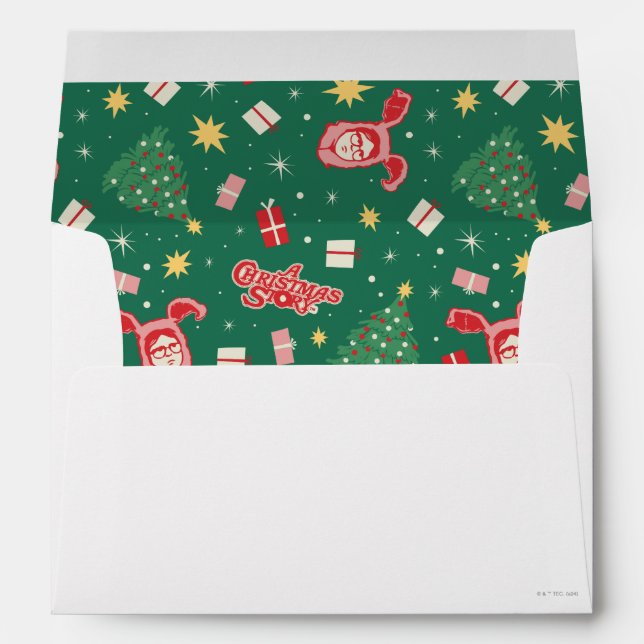 A Christmas Story | Christmas Icon Pattern Envelope (Back (Bottom))