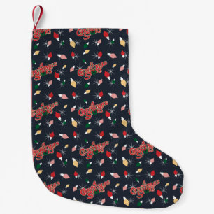 A Christmas Story Christmas Lights Pattern Small Christmas Stocking