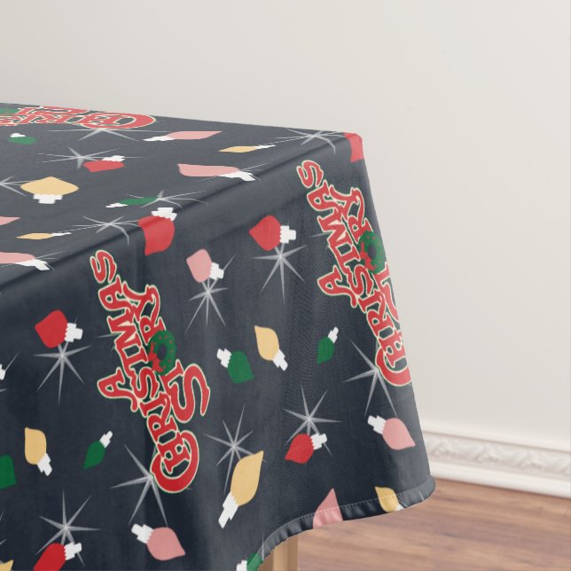 A Christmas Story | Christmas Lights Pattern Tablecloth (In Situ)