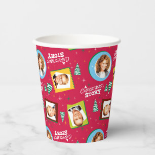 A Christmas Story   Family Photos Pattern Paper Cups