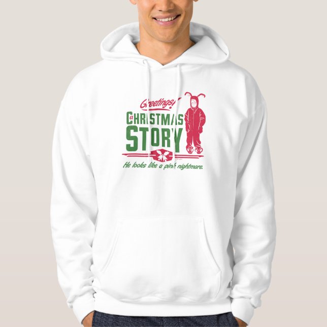 A Christmas Story | He Looks Like a Pink Nightmare Hoodie (Front)