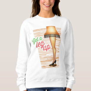 A Christmas Story Lamp Get a Leg Up Sweatshirt