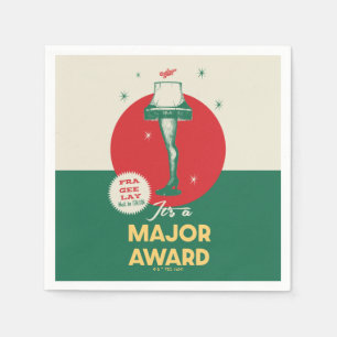 A Christmas Story Leg Lamp Major Award Napkin