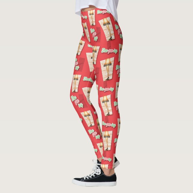 A Christmas Story | Leg Lamp Pattern Leggings (Left)