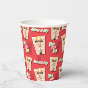A Christmas Story   Leg Lamp Pattern Paper Cups
