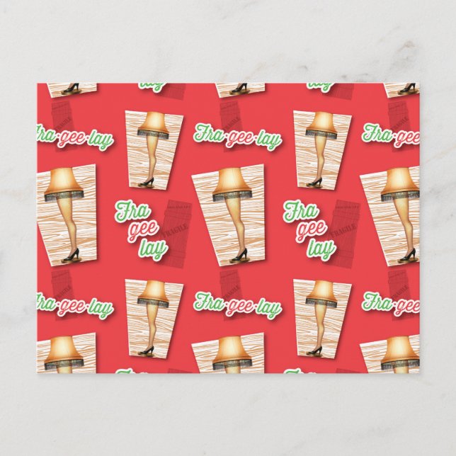 A Christmas Story | Leg Lamp Pattern Postcard (Front)