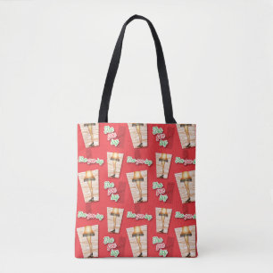 A Christmas Story   Leg Lamp Pattern Tote Bag