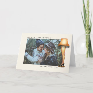 A Christmas Story Leg Lamp | Photo Holiday Card