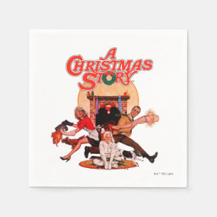 A Christmas Story Poster Art Napkin