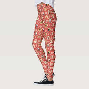 A Christmas Story Retro Snowflake Pattern Leggings
