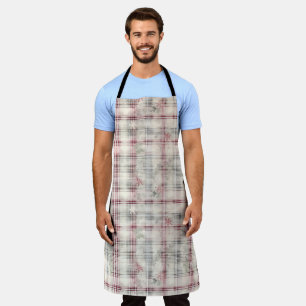 A Christmas Tartan Floral Design Series #13 Apron