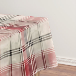 A Christmas Tartan Floral Design Series #15 Tablecloth