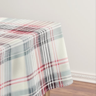 A Christmas Tartan Floral Design Series #24 Tablecloth