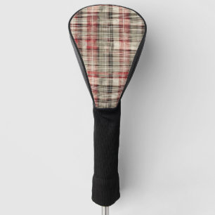 A Christmas Tartan Floral Design Series #2 Golf Head Cover