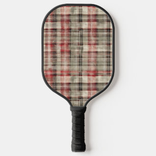 A Christmas Tartan Floral Design Series #2 Pickleball Paddle