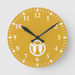 a circular street round clock