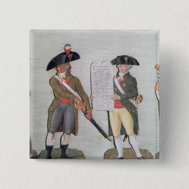 A Citizen Ready to Fight and a Citizen 15 Cm Square Badge (Front)