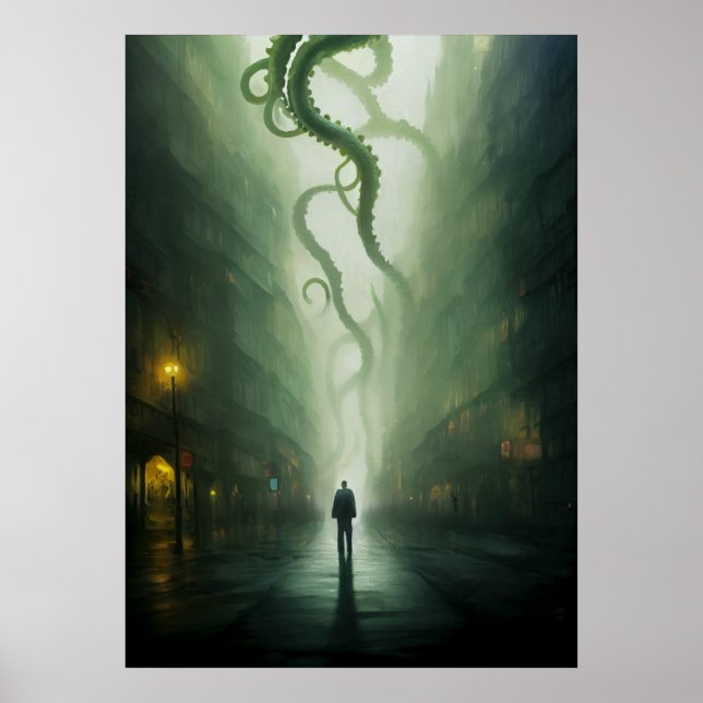 A City Under Cthulhu Horror Poster (Front)