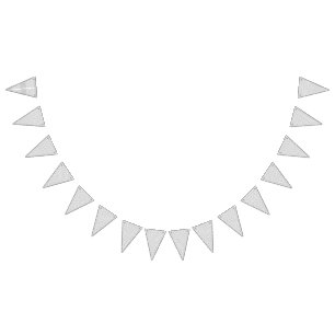A classic black and white floral pattern, illustra bunting