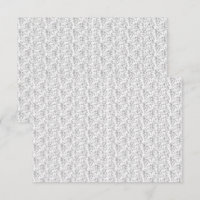 A classic black and white floral pattern, illustra