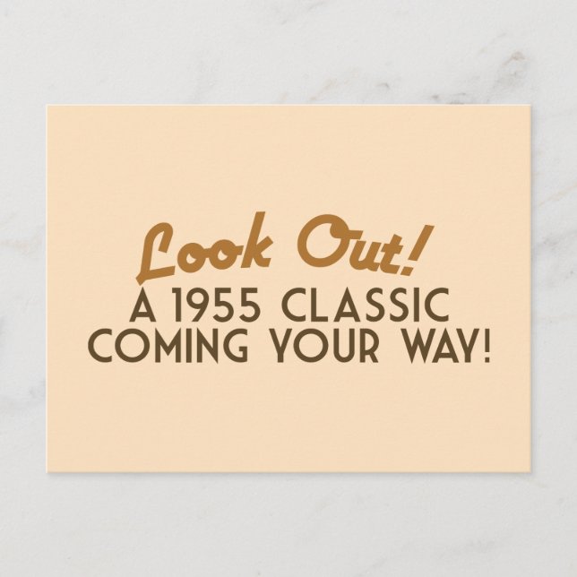 A Classic coming your way Postcard (Front)
