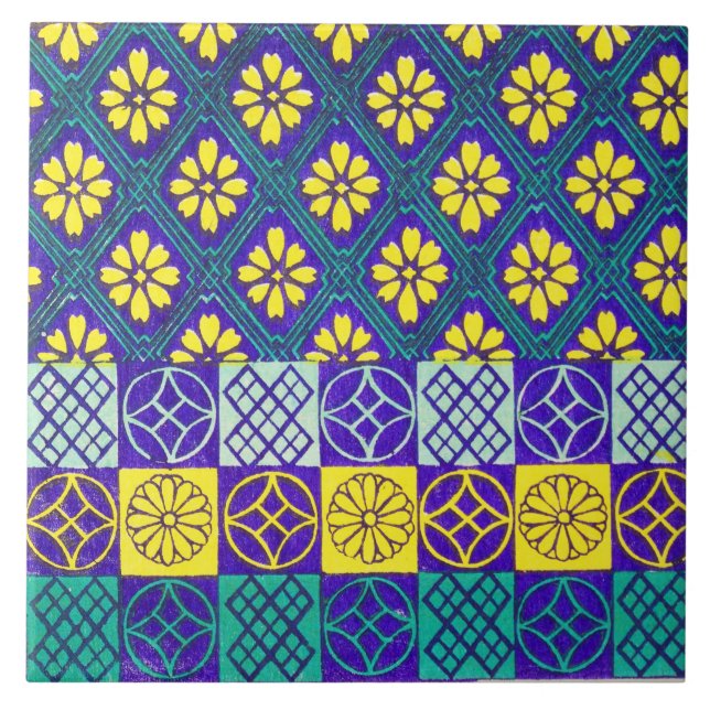 a classic Japanese pattern Tile (Front)