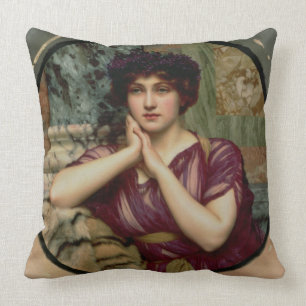 A Classical Beauty, 1901 (oil on canvas) Cushion