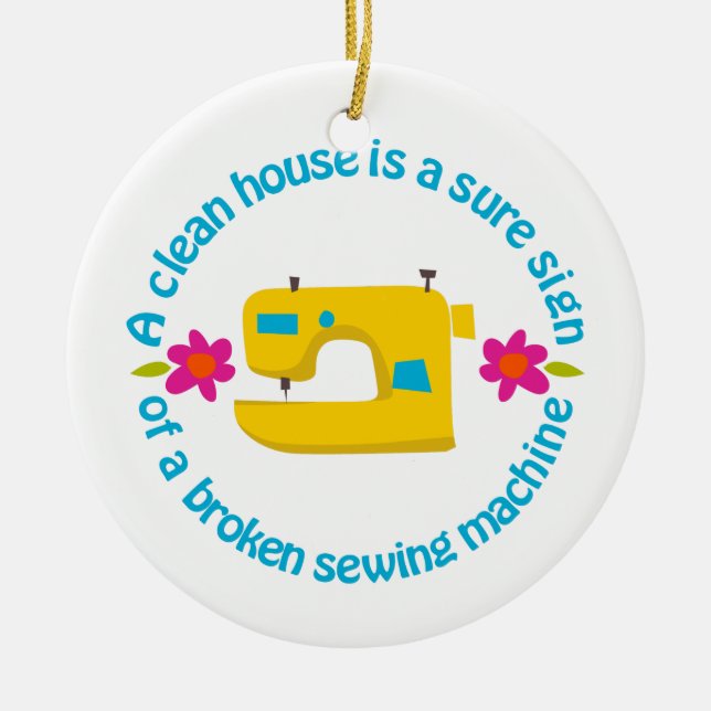 A Clean House Ceramic Tree Decoration (Front)