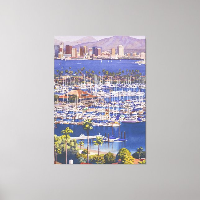 A Clear Day in San Diego Canvas Print (Front)