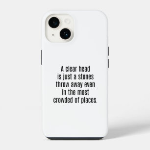 A Clear Head iPhone Case