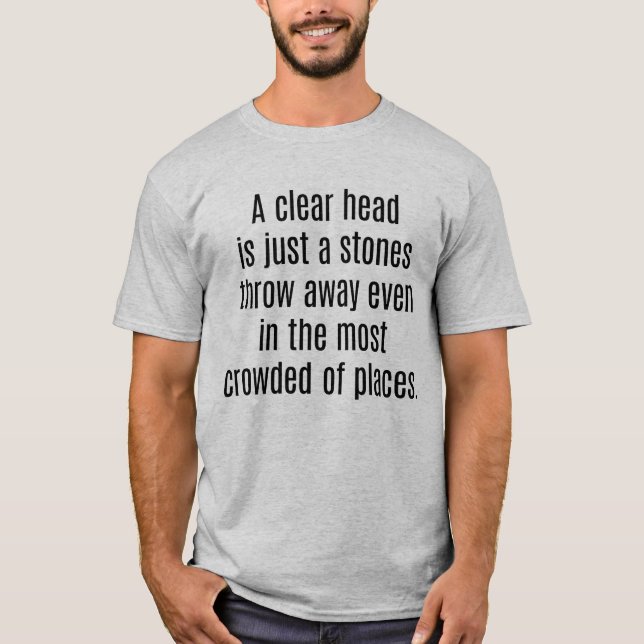A Clear Head Men's Basic T-Shirt (Front)