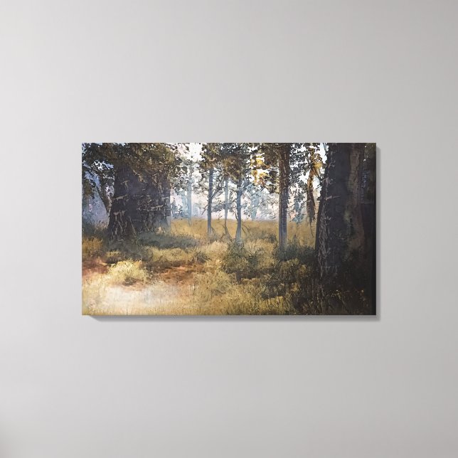 A Clearance in the Woods  Canvas Print (Front)