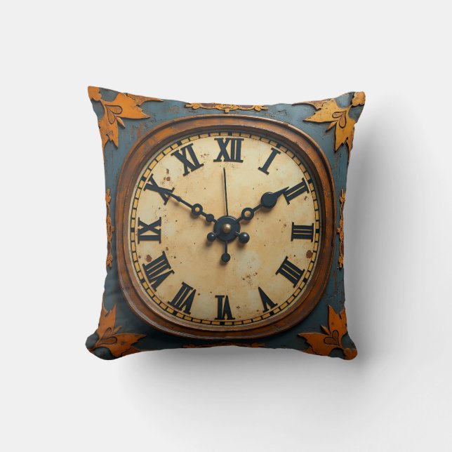 a clock pillow cushion (Front)