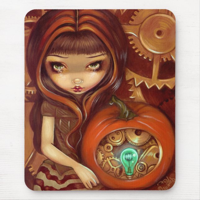 "A Clockwork Pumpkin" Mousepad (Front)