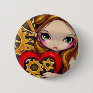 "A Clockwork Valentine" Button