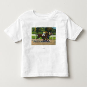 A Close Finish at the Race Track, Horses Toddler T-Shirt