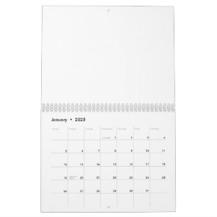 A close-up of a white sleeve made from a smooth, p calendar