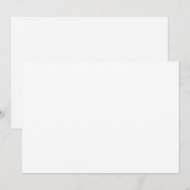 A close-up of a white sleeve made from a smooth, p invitation (Front/Back)