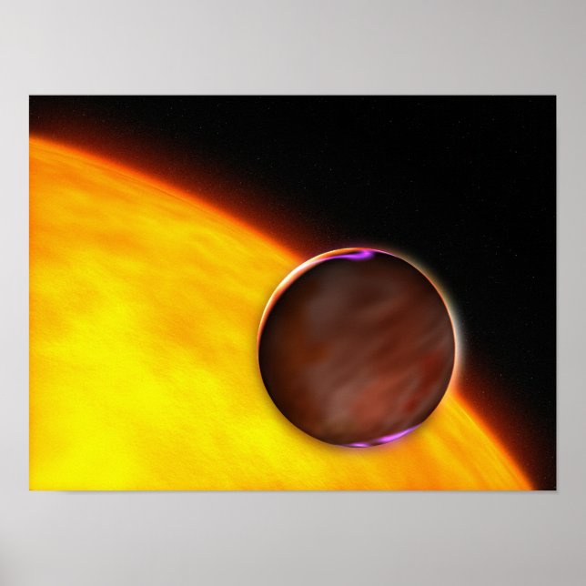 A close-up of an extrasolar planet poster (Front)