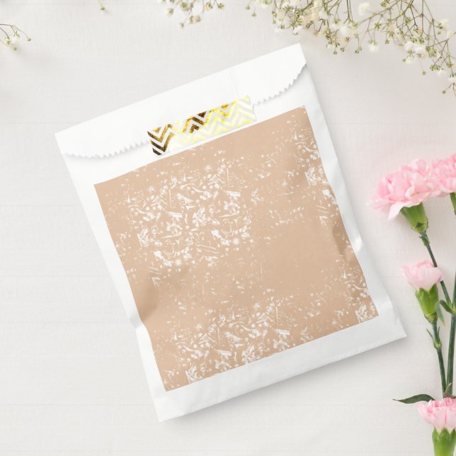 A close-up view of a textured wall featuring patte favour bags (Sealed)