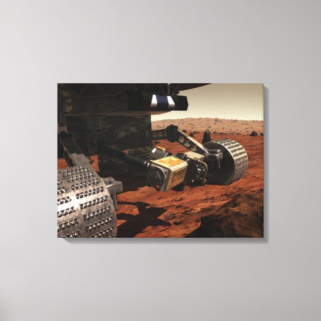 A close-up view of the arm on NASA's Mars Canvas Print (Front)