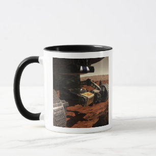 A close-up view of the arm on NASA's Mars Mug